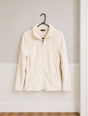Heatkeep Cream Full-Zip Faux Fur Jacket